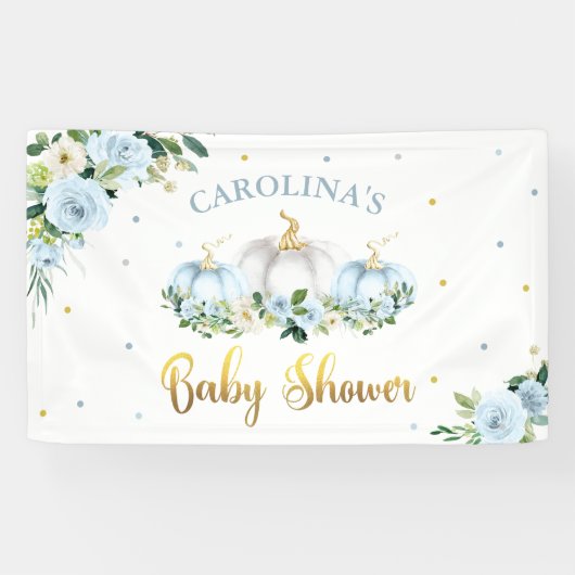 Pumpkin Baby shower Herfst Pumpkin Welkom Spandoek (Horizontaal)