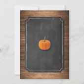 Pumpkin-Baby shower Het is een Jongen Piekfeest Bl Kaart (Achterkant)