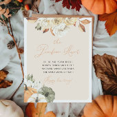 Pumpkin Baby shower Pacifier Hunt Poster