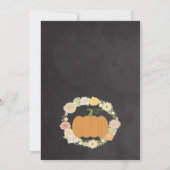 Pumpkin Baby Shower - Uitnodiging (Achterkant)