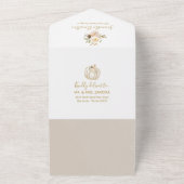 Pumpkin Baby shower Uitnodiging & Advice Card (Buitenkant)