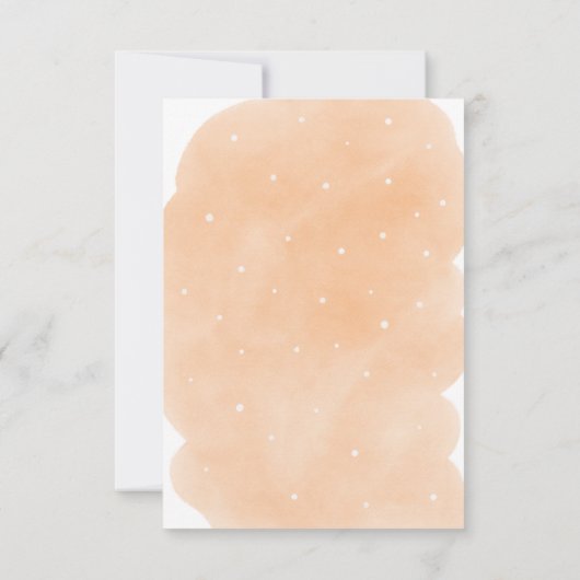 Pumpkin-Baby shower-uitnodiging Kaart (Achterkant)