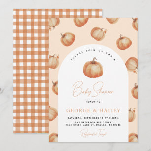 Pumpkin-Baby shower-uitnodiging Kaart