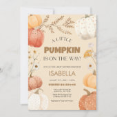 Pumpkin-Baby shower-uitnodiging Kaart (Voorkant)