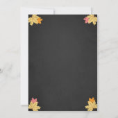 Pumpkin-Baby shower-uitnodiging najaar Herfst roze Kaart (Achterkant)