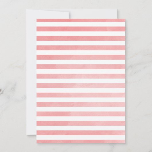 Pumpkin-Baby shower-uitnodiging | Roze Kaart (Achterkant)