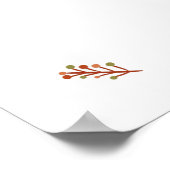 Pumpkin Baby shower Welkom Sign Herfst in Love Gol Poster (Hoek)