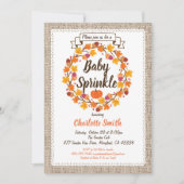 Pumpkin baby sprinkle-buidelhaar kaart (Voorkant)