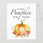 Pumpkin Baby Trivia Baby shower Game (Achterkant)