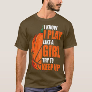 Pumpkin Basketball Halloween Costume Play als een  T-shirt
