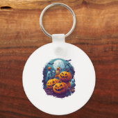 Pumpkin Basketball Showdown Sleutelhanger (Voorkant)
