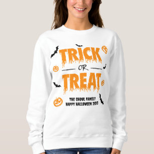 Pumpkin Bat Trick or treat Party Light Theme 2 Trui