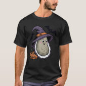 Pumpkin Bat Witch Kostuum Oyster Halloween T-shirt (Voorkant)