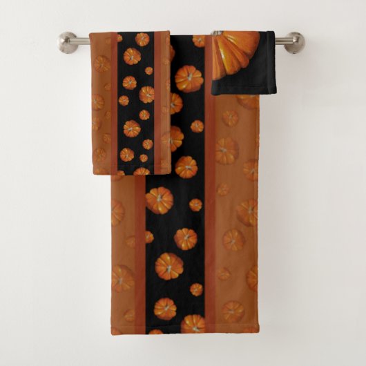 Pumpkin Bath Towels Bad Handdoek (Insitu)