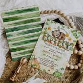 Pumpkin Bearly Wait-Baby shower Kaart