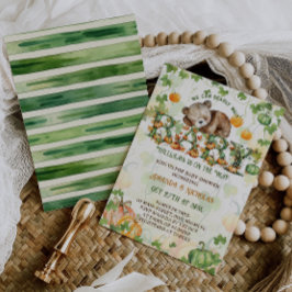 Pumpkin Bearly Wait-Baby shower Kaart