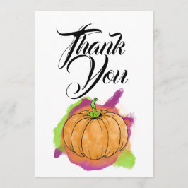 Pumpkin-bedankkaart Bedankkaart