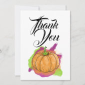 Pumpkin-bedankkaart Bedankkaart (Voorkant)