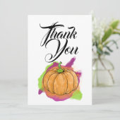 Pumpkin-bedankkaart Bedankkaart (Staand voorkant)