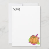 Pumpkin-bedankkaart Bedankkaart (Achterkant)