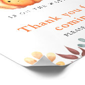 Pumpkin \ Bedankt voor uw komst Poster (Hoek)