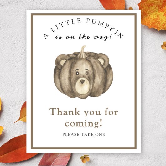 Pumpkin beer Bedankt voor je komst Poster