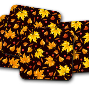 Pumpkin Berry  Autumn Cork Drink Onderzetter