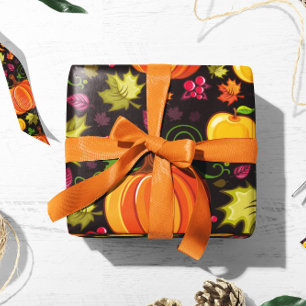 Pumpkin Berry Gift Wrap   Najaarschotpapier Cadeaupapier