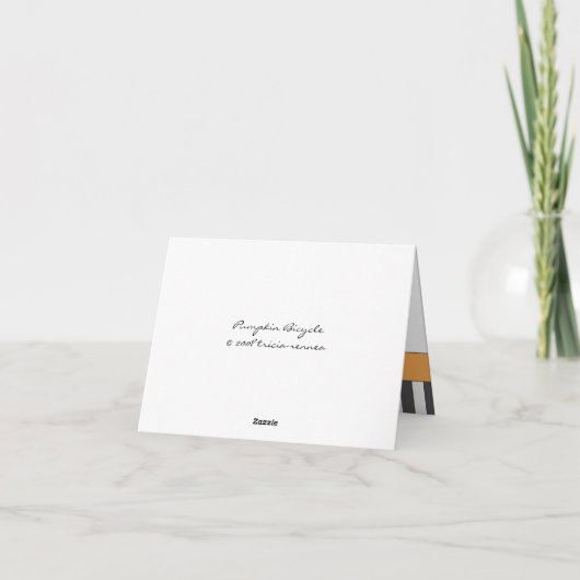 Pumpkin Bicycle Kaart (Achterkant)