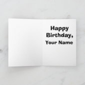 Pumpkin Birthday Baby Kaart (Binnen)