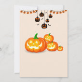 pumpkin  Birthday Invitation Editable Digital Down Kaart (Achterkant)