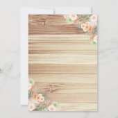 Pumpkin Birthday Invitation Rustic Pumpkin Party Kaart (Achterkant)