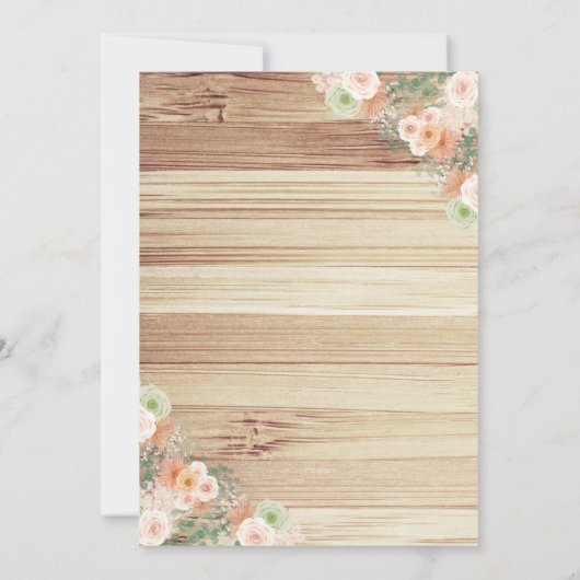 Pumpkin Birthday Invitation Rustic Pumpkin Party Kaart (Achterkant)