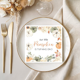 Pumpkin Birthday Party Napkin Servet