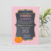 Pumpkin Birthday Party-uitnodigingen Kaart (Staand voorkant)