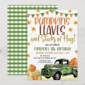 Pumpkin Birthday Uitnodiging (Voorkant / Achterkant)