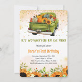 Pumpkin Birthday Uitnodiging (Voorkant)