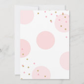 Pumpkin Birthday Uitnodiging Roze Gold Pumpkin (Achterkant)