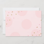 Pumpkin Birthday Uitnodiging Roze Gold Pumpkin (Achterkant)