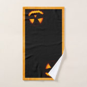 Pumpkin Black en Oranje badkamerhanddoekje Bad Handdoek (Handdoek)