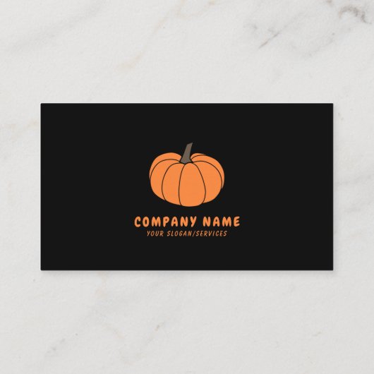 Pumpkin Black Visitekaartje (Achterkant)