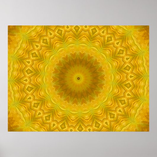 Pumpkin Blossom Kaleidoscope Poster (Voorkant)