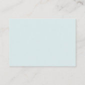 Pumpkin Blue Bow Baby shower Boeken voor Baby Informatiekaartje (Achterkant)