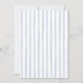 Pumpkin Blue Bow Toile Bridal Shower Tea Party Kaart (Achterkant)