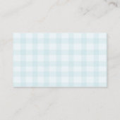 Pumpkin Blue Gingham Boeken voor Baby Enclosure Informatiekaartje (Achterkant)
