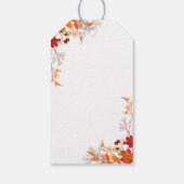 Pumpkin Blue Truck Baby shower Bedankt Gift Label Cadeaulabel (Achterkant)