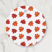 Pumpkin Blue Truck Herfst Baby shower Bedankjes Labels (Achterkant)