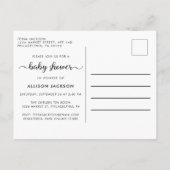 Pumpkin Blue Waterverf Baby Boy Shower Uitnodiging Briefkaart (Achterkant)