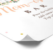 Pumpkin Blush Pink and Gold Ma-osa Bar Sign Poster (Hoek)