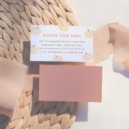 Pumpkin boeken voor Baby Baby shower Informatiekaartje